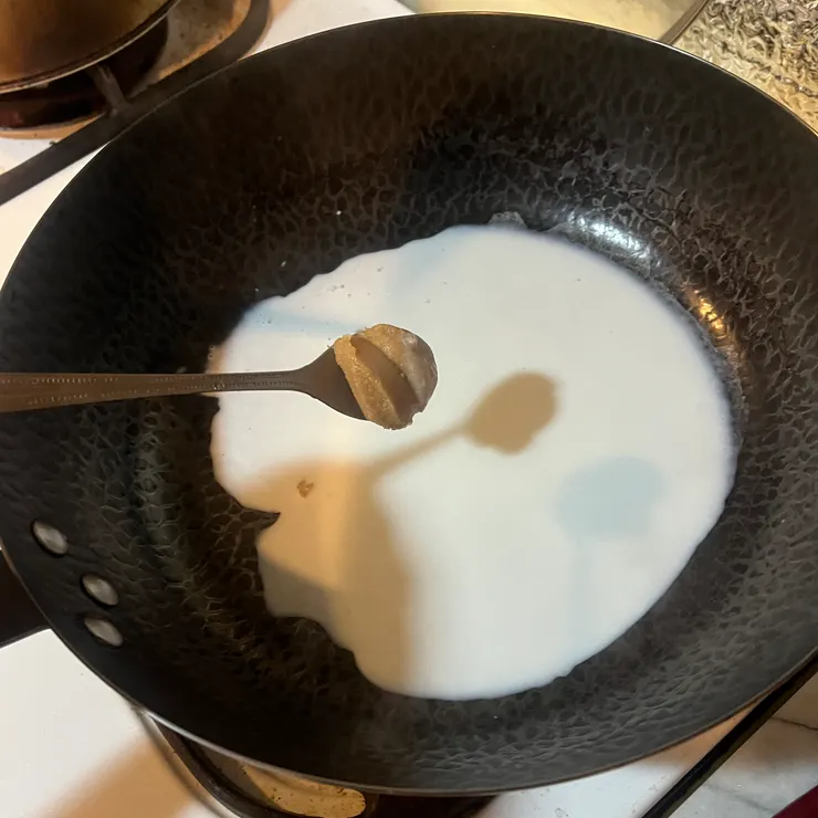 一時找不到小鍋子，只好大鍋小用了。