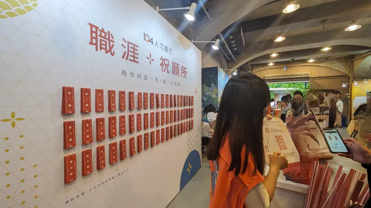 職涯祝願所展櫃（使用微軟生成式清除人臉）