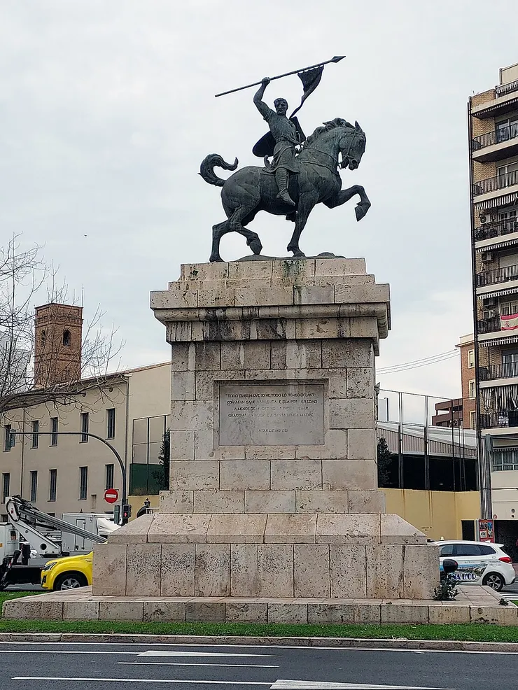 在瓦倫西亞的熙德雕像