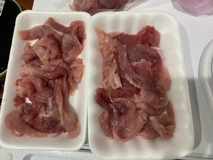 回家分裝我的里肌肉片