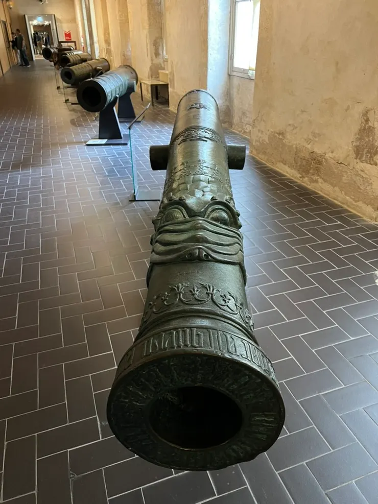 These beautifully decorated cannons were not used in wars.