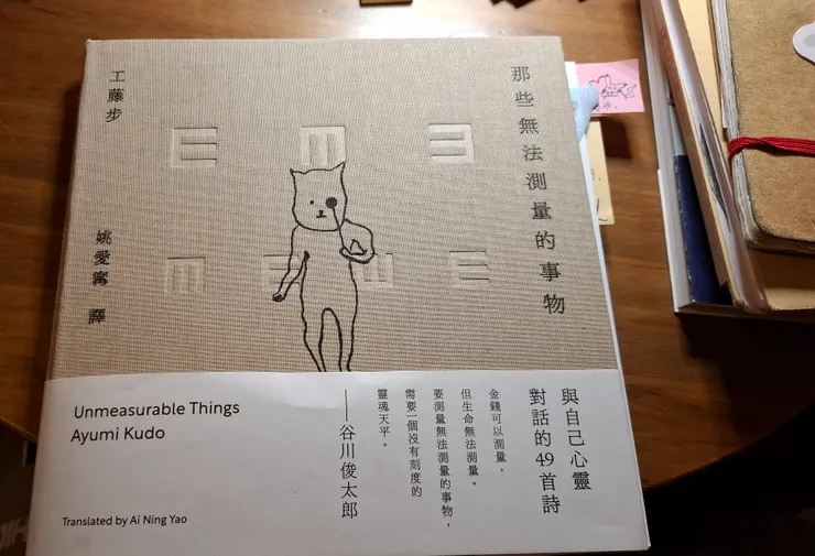 封面的紋路，陰刻的視力檢查表，摸起來很紓壓喔！有機會務必要嘗試看看。