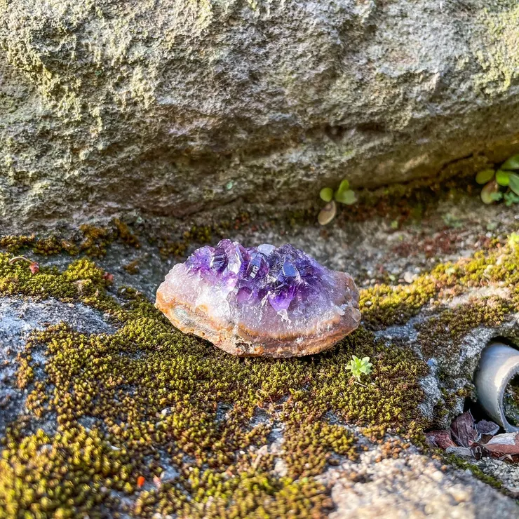 也很經典的紫水晶，後來成為我設計品牌Logo的靈感