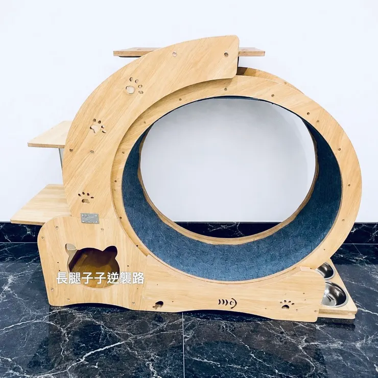 貓咪在上面跑時意外的很安靜🔇