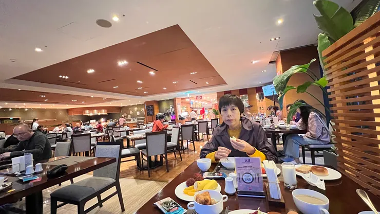 今天可以優閒享用早餐