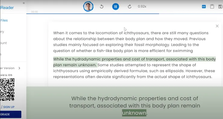 將文稿貼進Naturalreader試聽