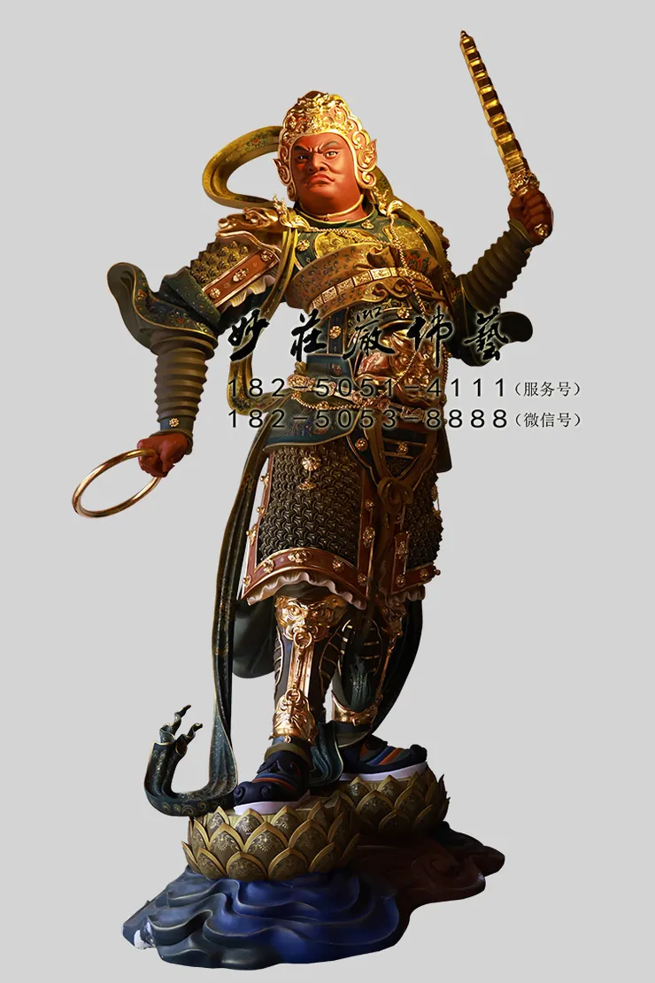 銅雕哼將軍塑像