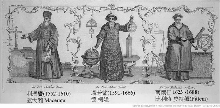西元 16、17 世紀派駐中國的西方三位偉大的天主教耶穌會傳教士及上帝的使者