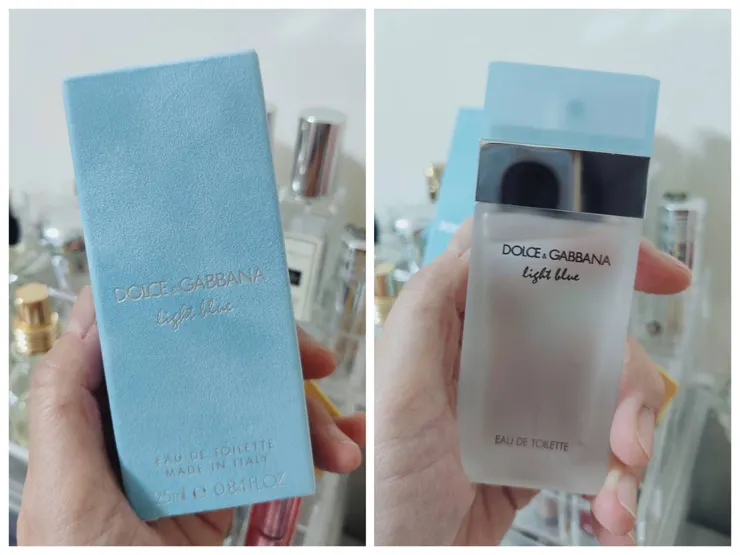 瓶身為清爽透明的造型，紙盒有絨布觸感