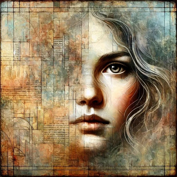 The colors seemed to shift as if washed by the tides of time: muted warmth brushed against soft shadows, pulling memories forward and then dissolving them into mystery.