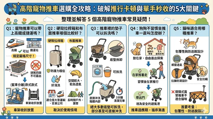 高階寵物推車選購全攻略