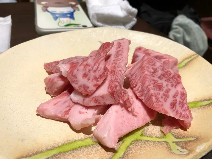 飛驒牛背肉100g，880円。