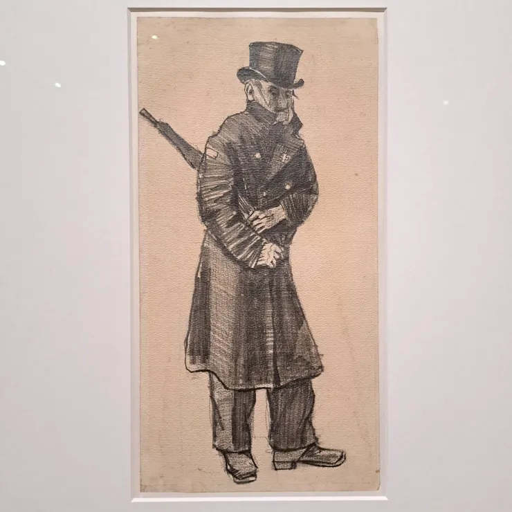 ▲拿著雨傘的老人（1882年作品）