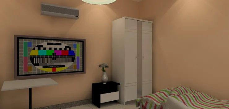 舊軟件值得讚的是有冷氣機。冷氣機的位置其實很影響設計。