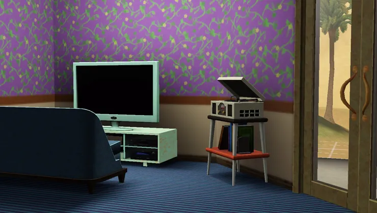 書房另一邊是休閒的區域。