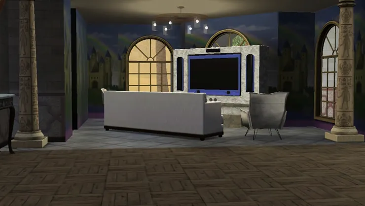 另一邊是截然不同感覺的客廳。