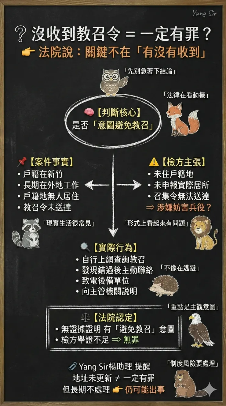 有無出現想逃避教召的意圖