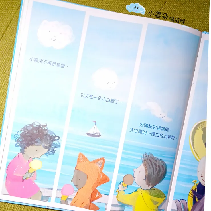 雨後,小雲朵不在是烏雲了,又變成一朵白雲掛在天空