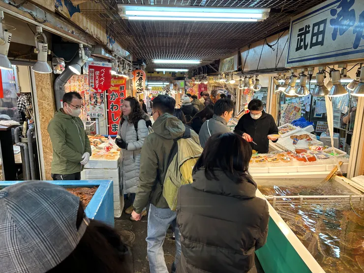 市場內各式新鮮魚貨都有