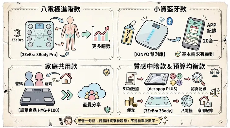 直接抄作業！老爸的 2026 體脂計避坑快選單