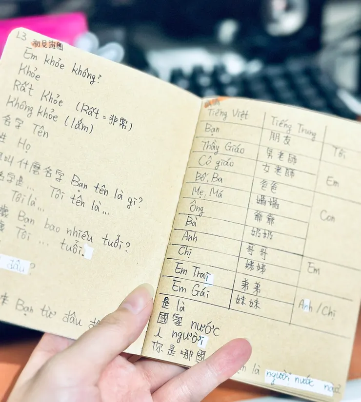 大學時對越南語感興趣修了一學期