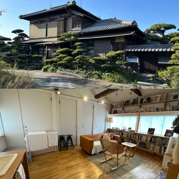 在香川住的百年老屋以及在金澤住的民宿，有很多書和玩具