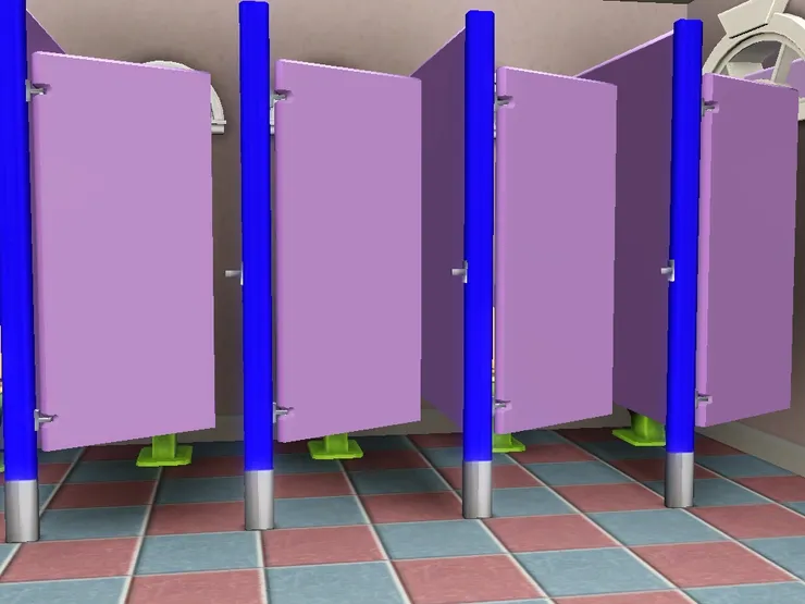 廁格當然也要用上粉紅色！