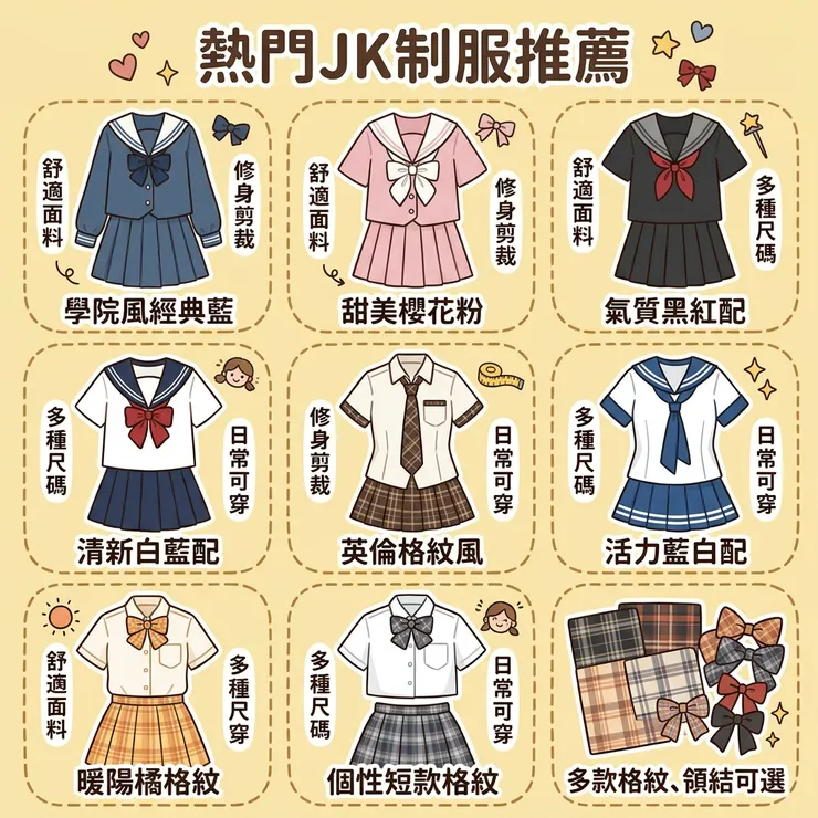 【水手服推薦】拒絕廉價Cos感！Dcard/PTT熱議評比：日系水手服/鋒利裙褶，JK制服/學院風/超大尺碼