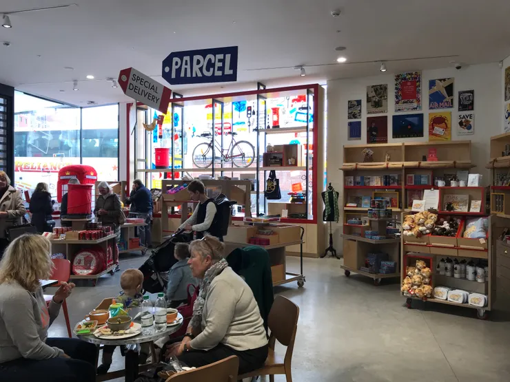 郵政博物館內的咖啡館。林志峰拍攝。