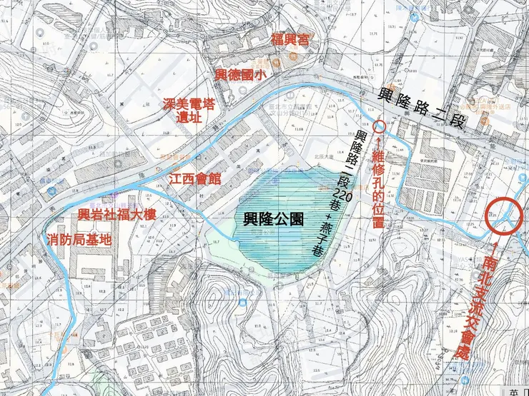 1969年台北市地形圖