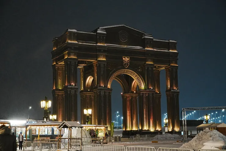 這拱門打燈也好好看