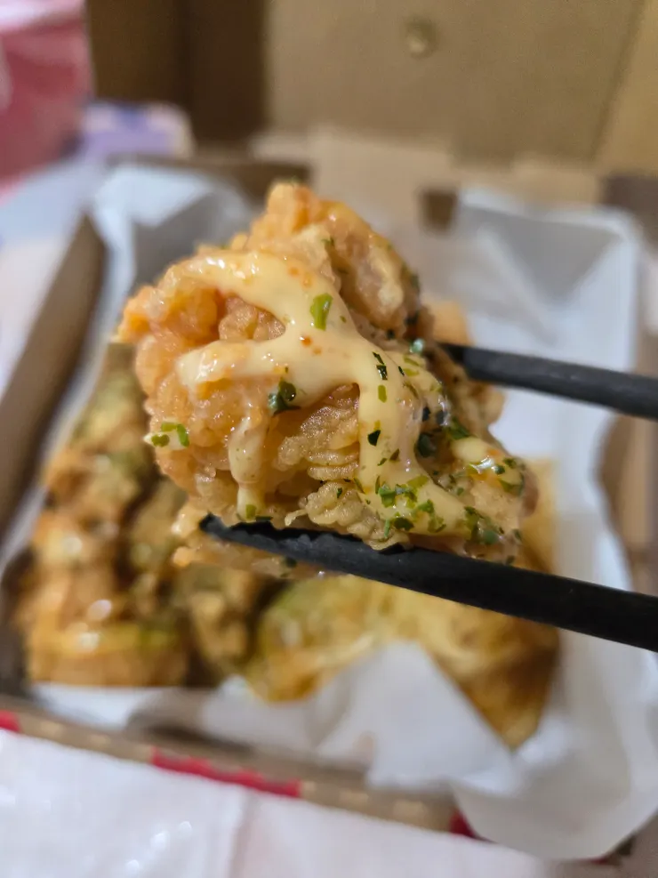 約有6、7塊大小不一，但是不錯吃！