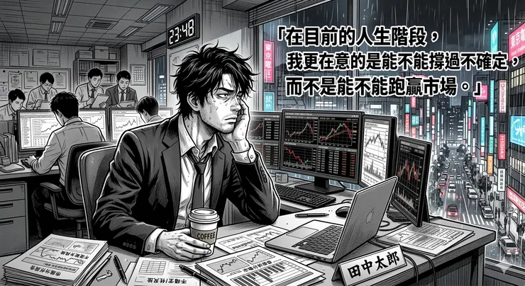 在目前的人生階段,我更在意的是能不能撐過不確定,而不是能不能跑贏市場。