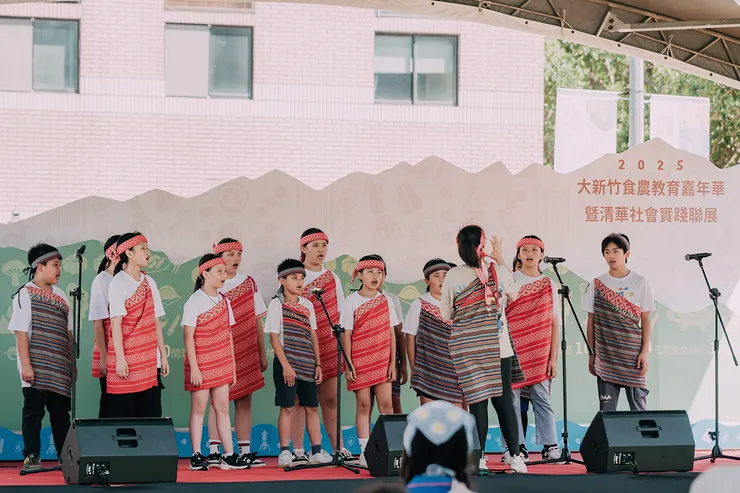 ▲屢獲國際大獎肯定，五峰鄉桃山國小合唱團宏亮優美的歌聲。