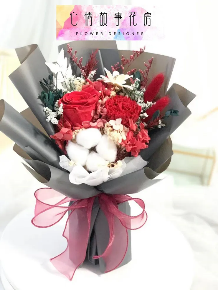 【心情故事花房】全新永生花花束隆重登場，送禮絕佳選擇！台南安南區推薦花店