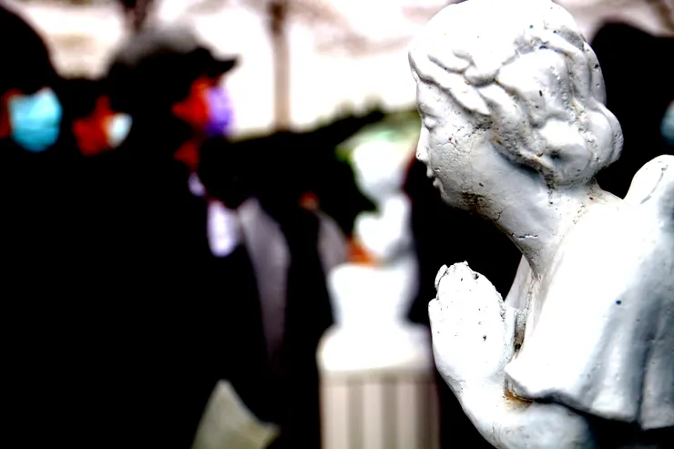 墓園的天使，攝影於2020