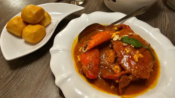 吃辣椒螃蟹就是要搭配炸小饅頭!