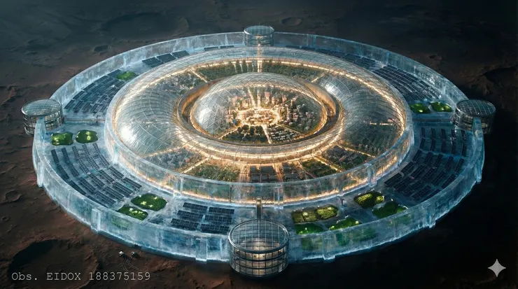 Concept art for Mars Base: Paradis Project by Eidox - Sci-fi novel illustration