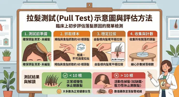 拉髮測試示意圖