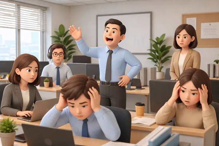 被音量佔據的辦公室