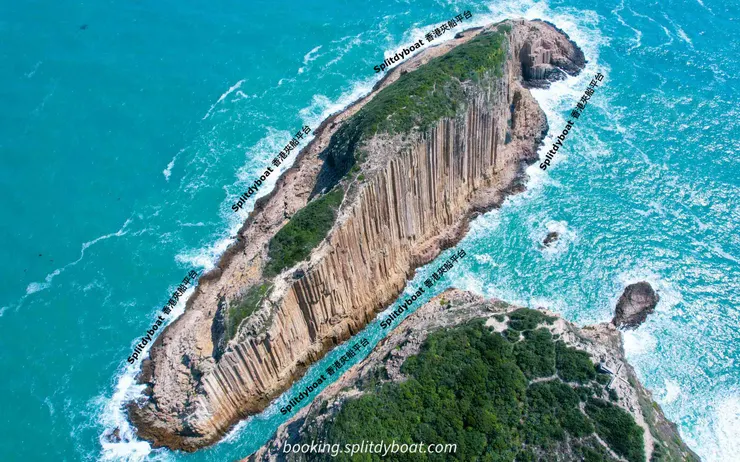 香港西貢破邊洲，神削峽與風琴壁