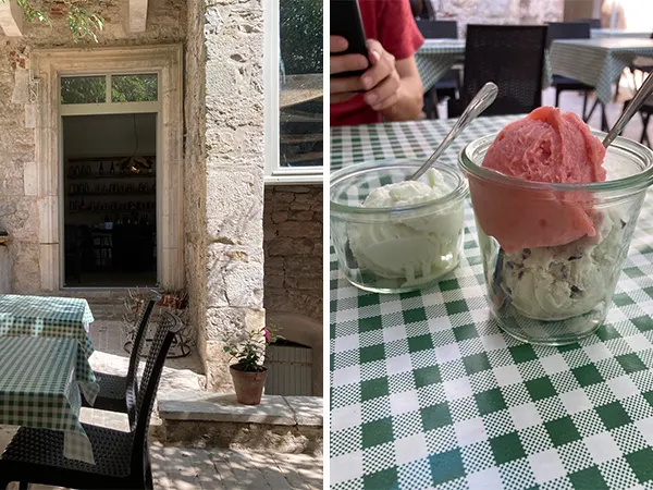 特別推薦市集廣場上的這間Boutique Les Mijoteurs 的冰淇淋，有義式冰淇淋的綿密口感，味道也不會太甜。