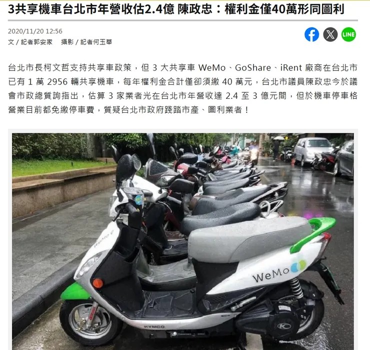 年賺3億,柯市府收40萬