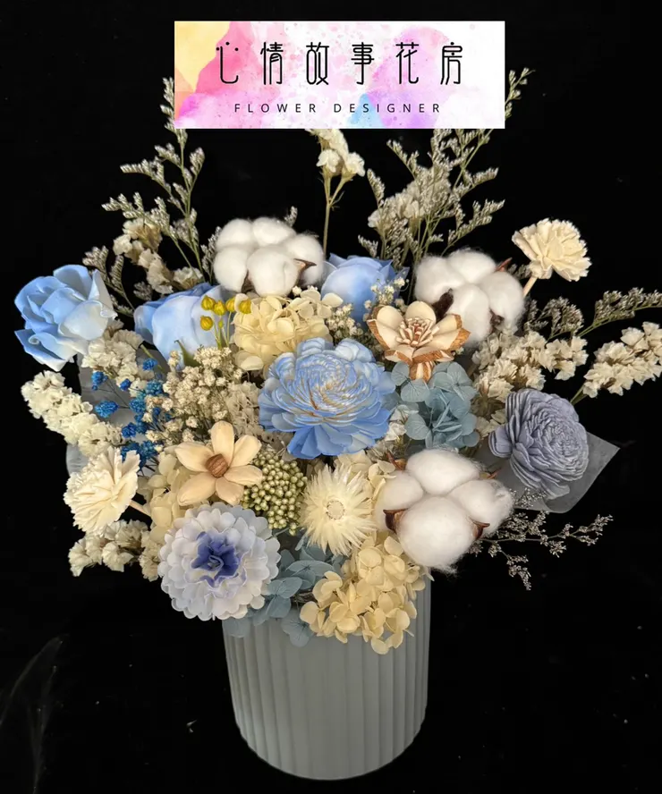 母親節送什麼最好?乾燥花盆花,獻給媽媽永不凋謝的愛|心情故事花房