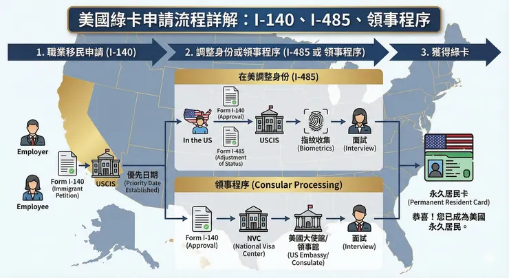 美國綠卡申請流程詳解