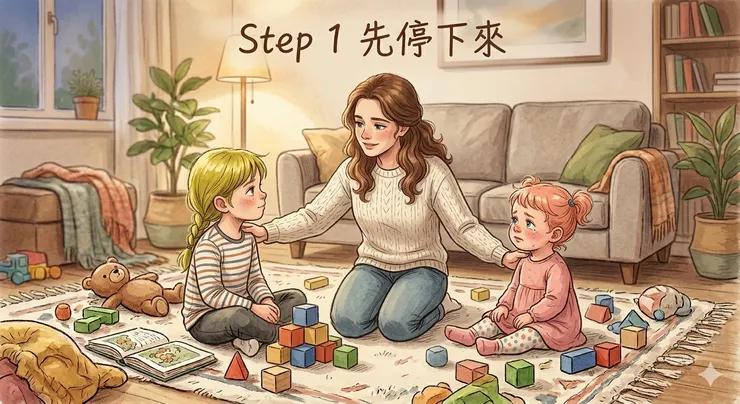 先降溫，再處理問題。