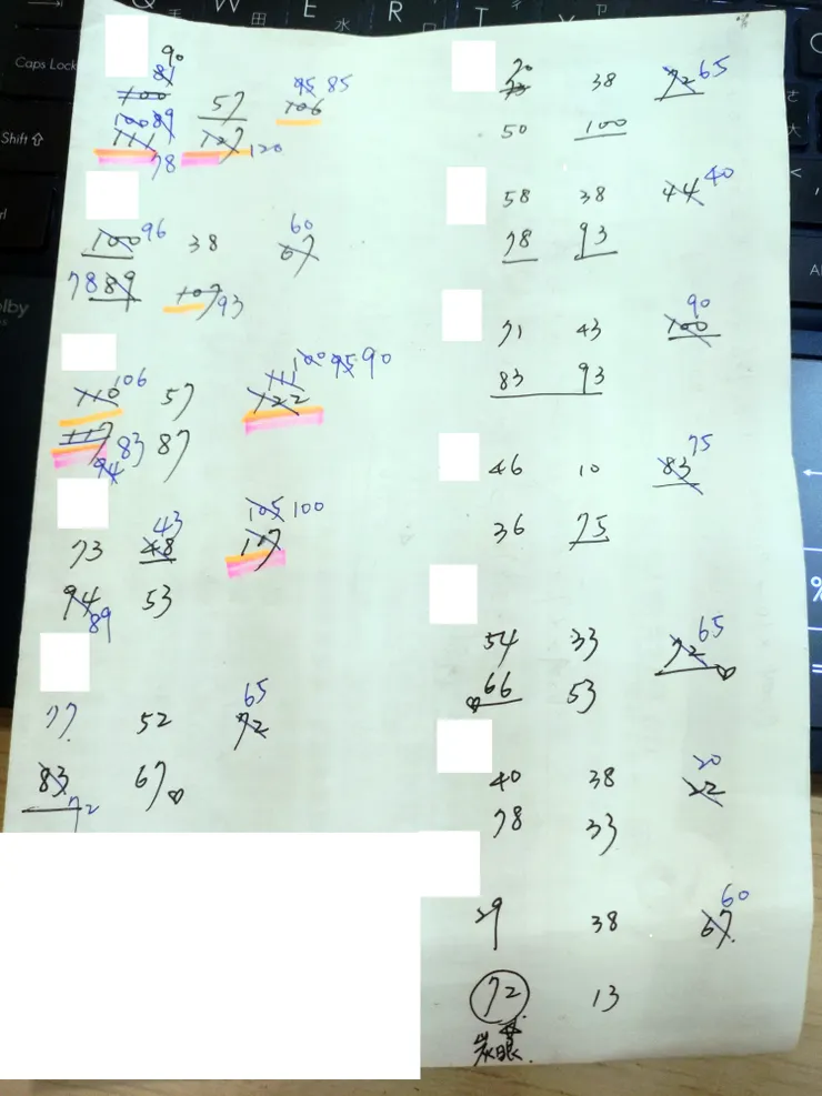 數字擺出來要先抽哪一個就很清楚了