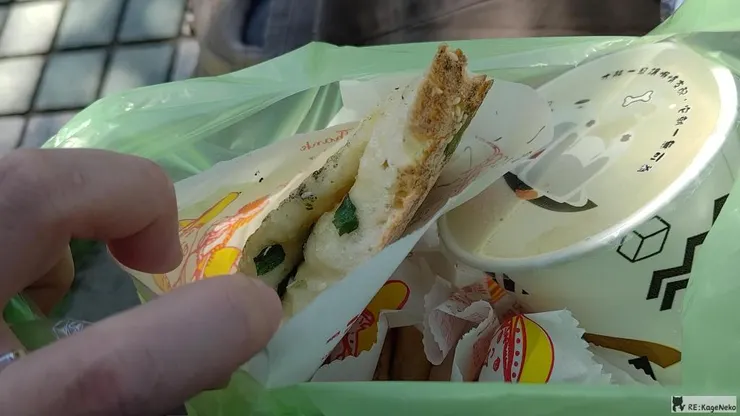 燒餅與焦香豆漿