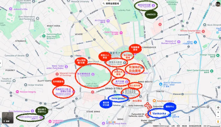 布爾諾城市地圖 by Ivytravelchannel