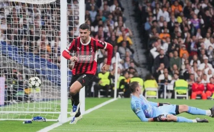 莫拉達成功補中助AC米蘭領先2:1